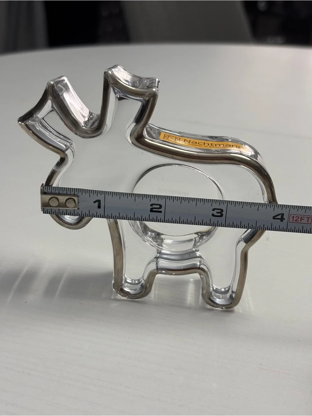 Nachtmann Clear Crystal Moose Tealight Holder